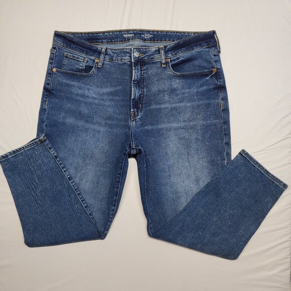 Old Navy OG Straight Jeans Womens Size 18 Extra Stretch High Rise 41 X 27 - Picture 1 of 14